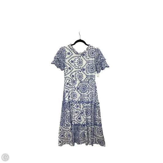 Dress Casual Maxi By Hayden La In Blue & White, Size: M
