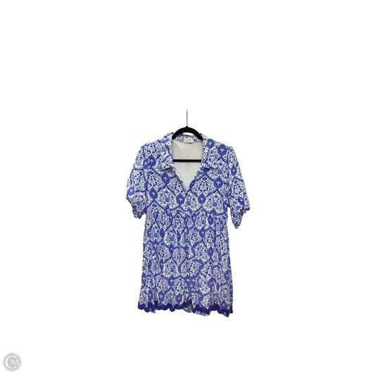 Dress Casual Short By Shop The Mint In Blue & White, Size: M