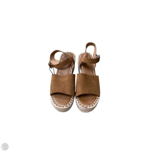Sandals Heels Wedge By Universal Thread In Brown, Size: 11