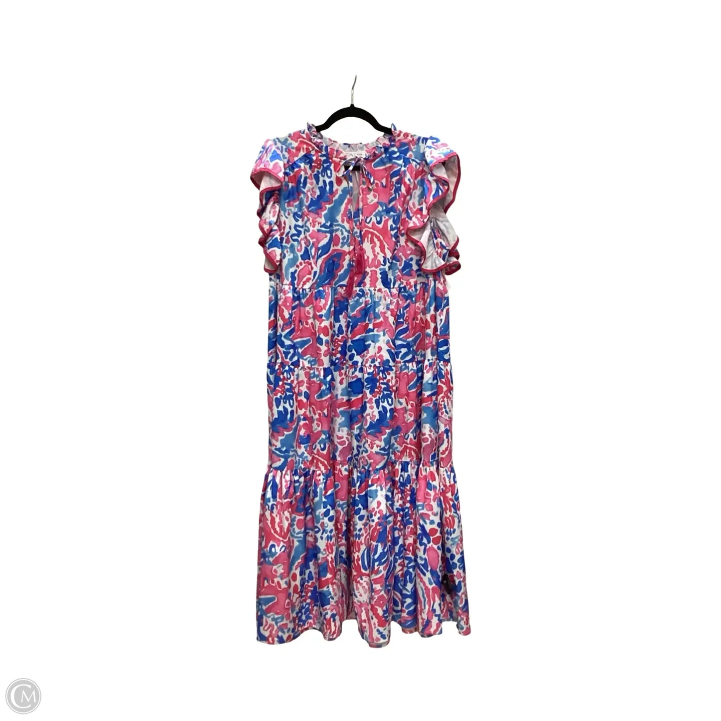 Dress Casual Maxi By Chicsoul In Blue & Pink, Size: 1x