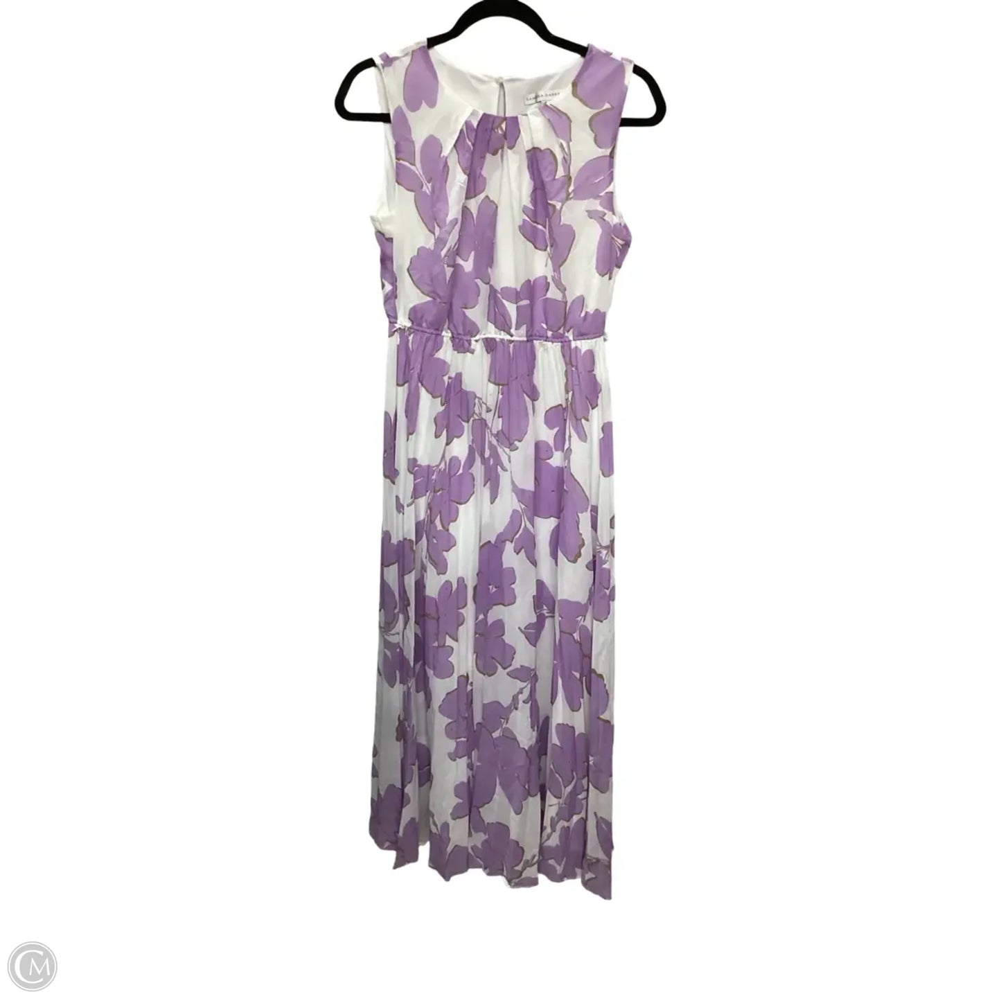 Dress Casual Maxi By Sandra Darren In Purple & White, Size: 6