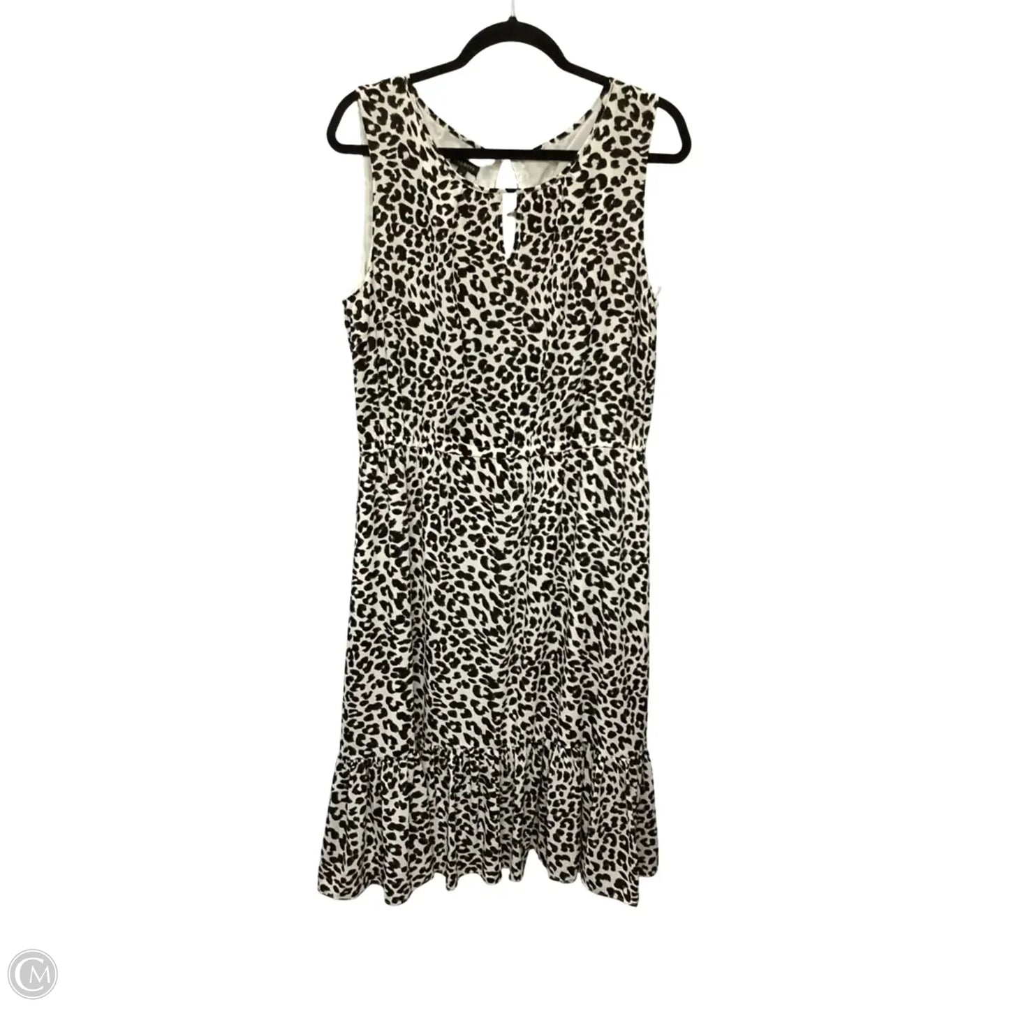 Dress Casual Midi By Talbots In Animal Print, Size: 14