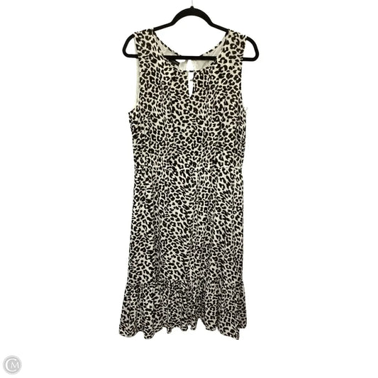 Dress Casual Midi By Talbots In Animal Print, Size: 14