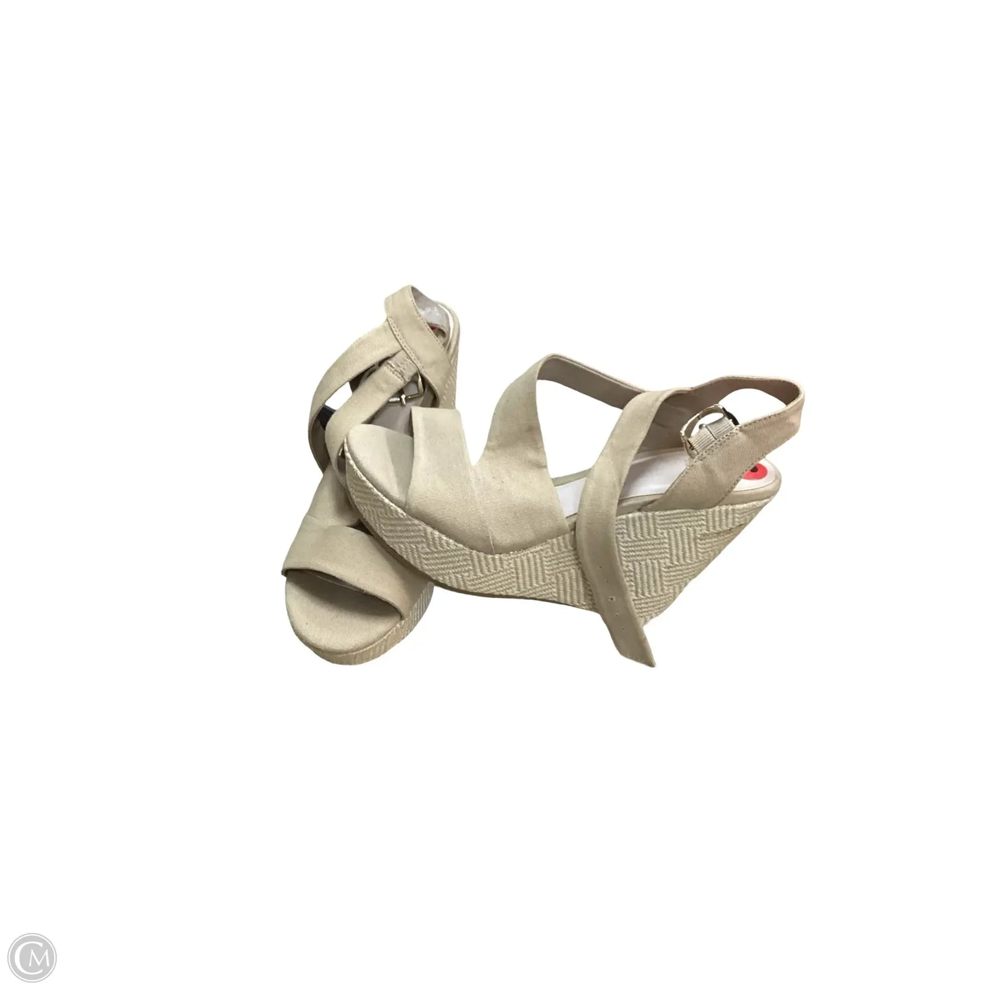 Sandals Heels Wedge By Fergie In Tan, Size: 6