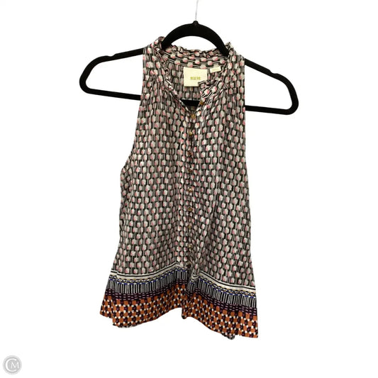 Blouse Sleeveless By Maeve In Multi-colored, Size: S