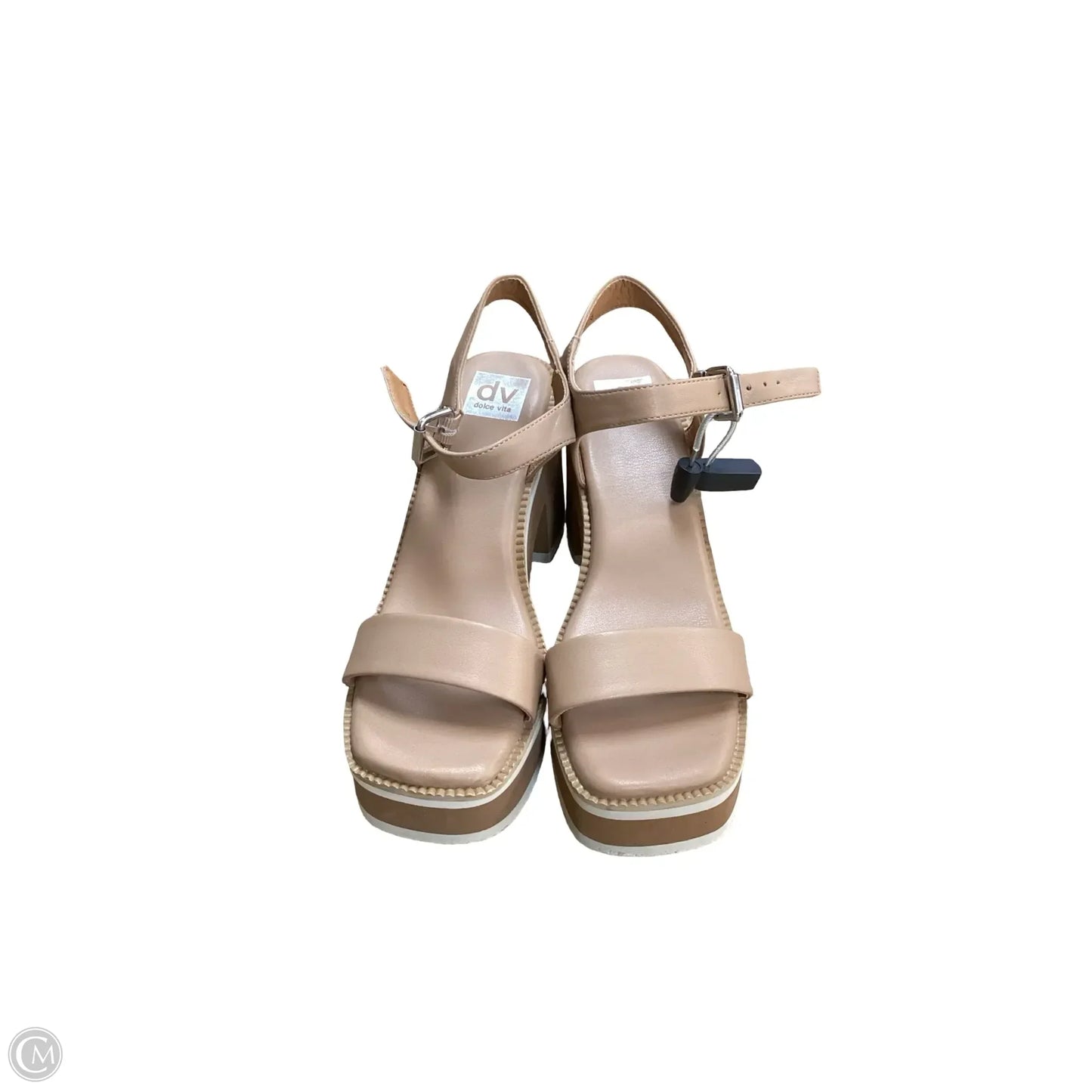 Sandals Heels Block By Dolce Vita In Tan, Size: 8