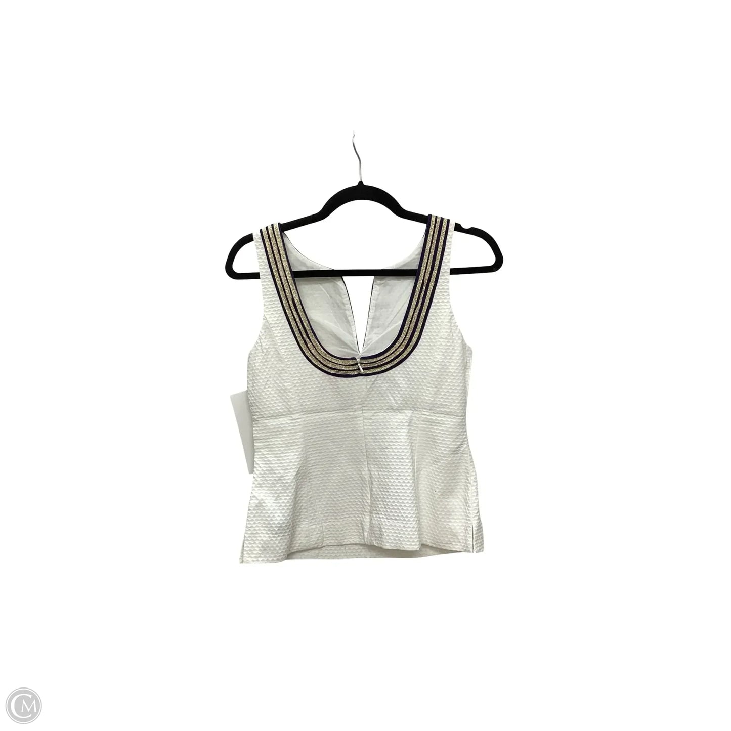 Top Sleeveless Designer By Lilly Pulitzer In White, Size: 4