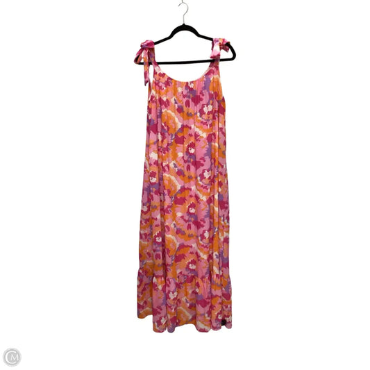 Dress Casual Maxi By Adrienne In Multi-colored, Size: M