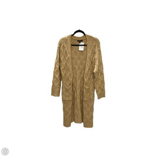 Cardigan By Love Tree In Tan, Size: S