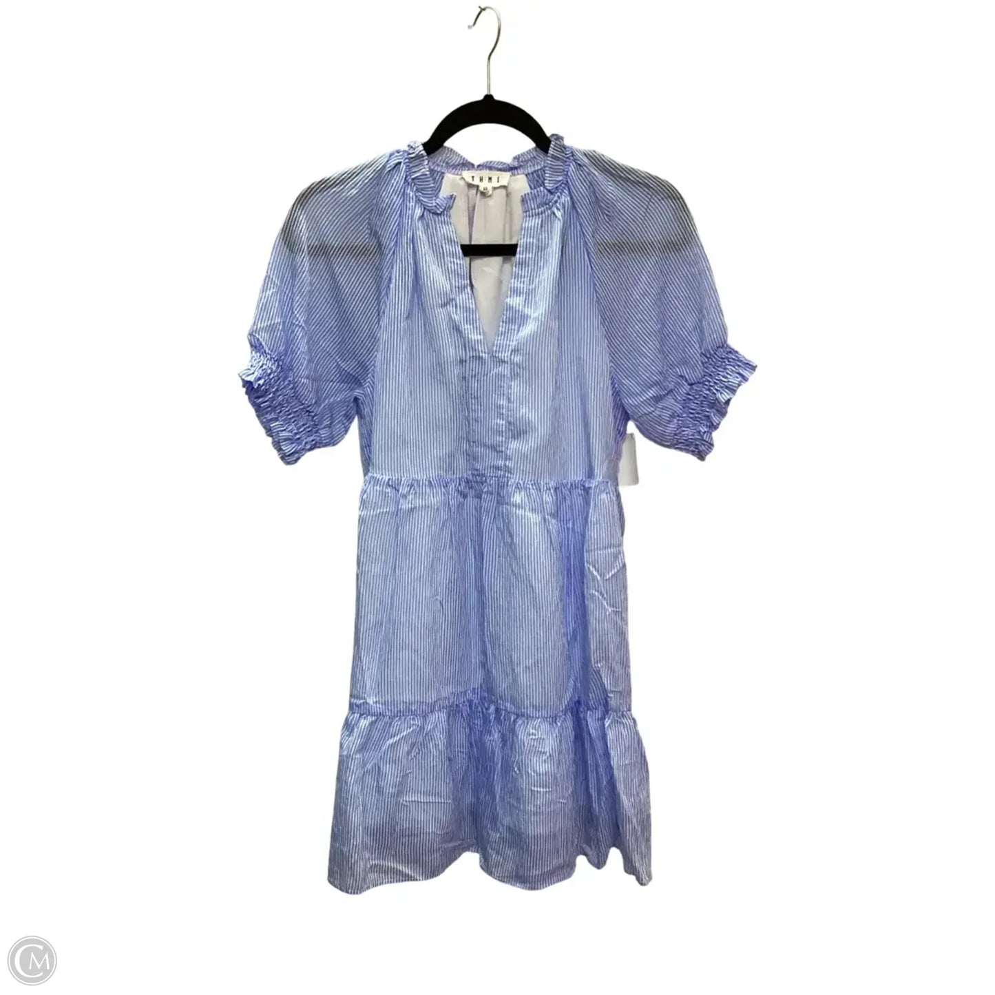 Dress Casual Short By Thml In Blue & White, Size: Xs