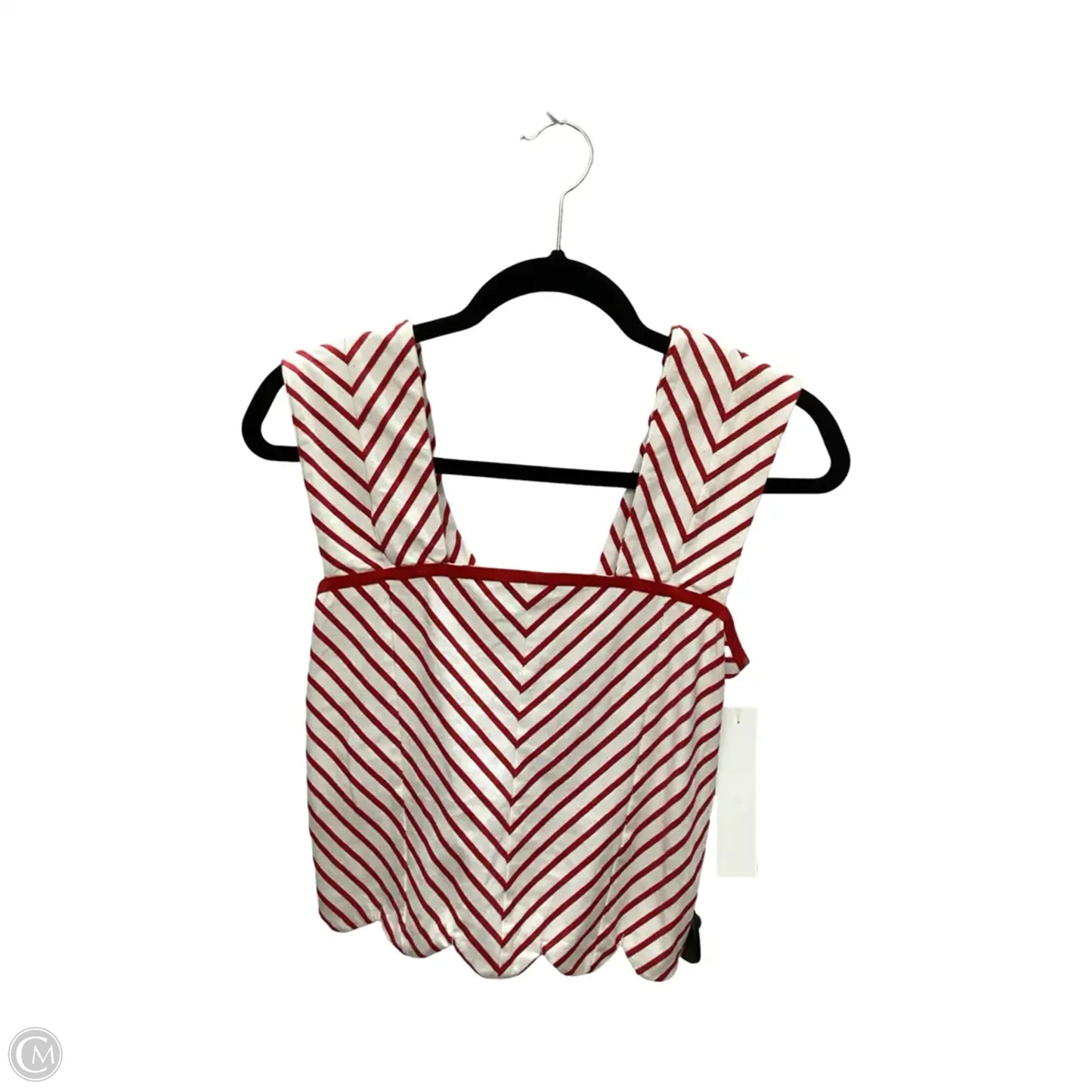 Blouse Sleeveless By Maeve In Red & Yellow, Size: S