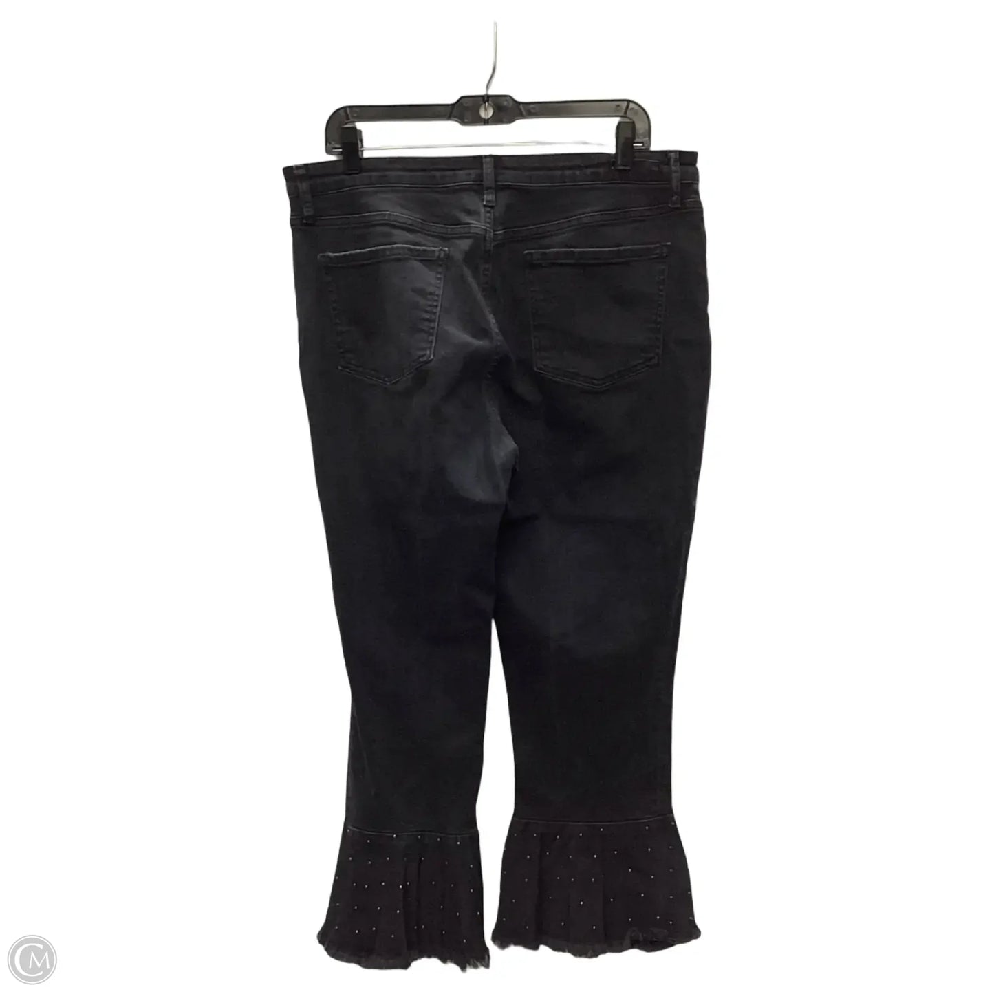 Jeans Flared By Pilcro In Black, Size: 14