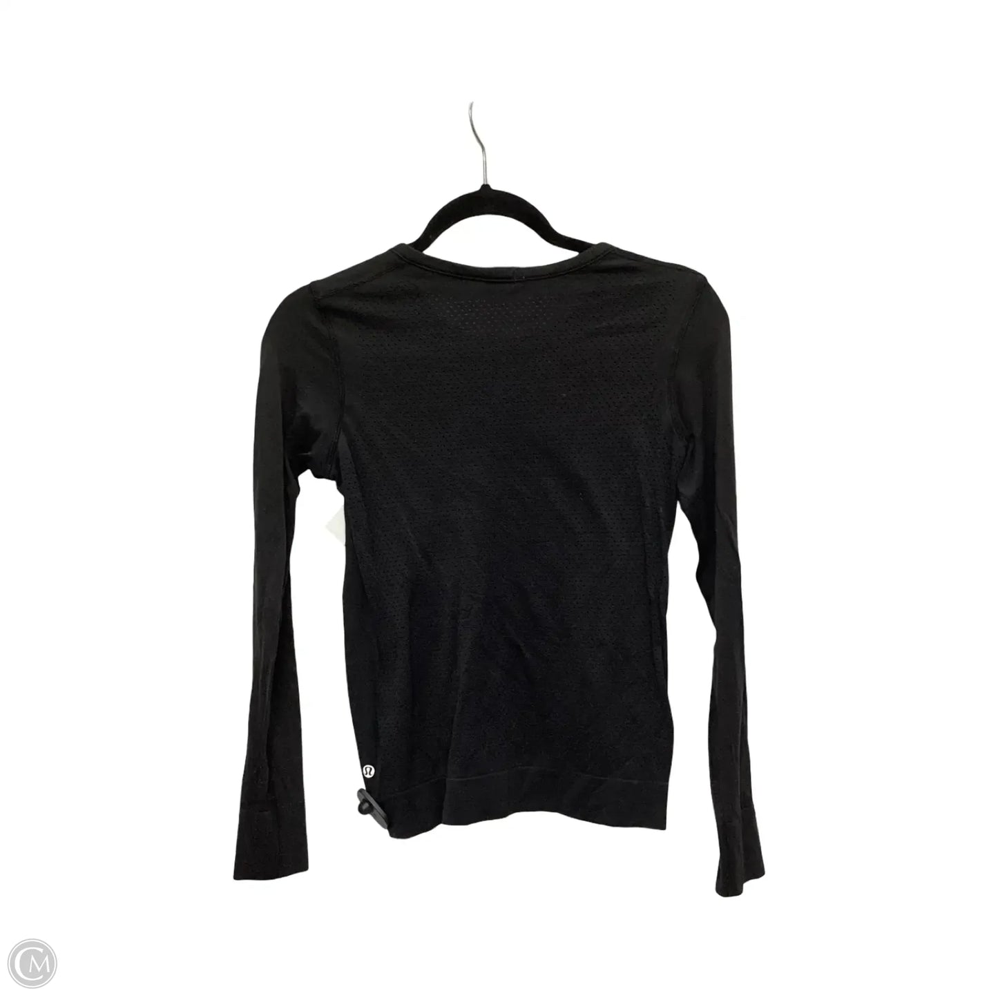 Athletic Top Long Sleeve Crewneck By Lululemon In Black, Size: 6