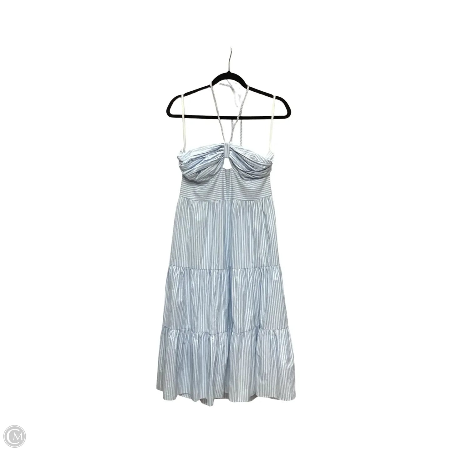 Dress Casual Midi By She + Sky In Blue & White, Size: L