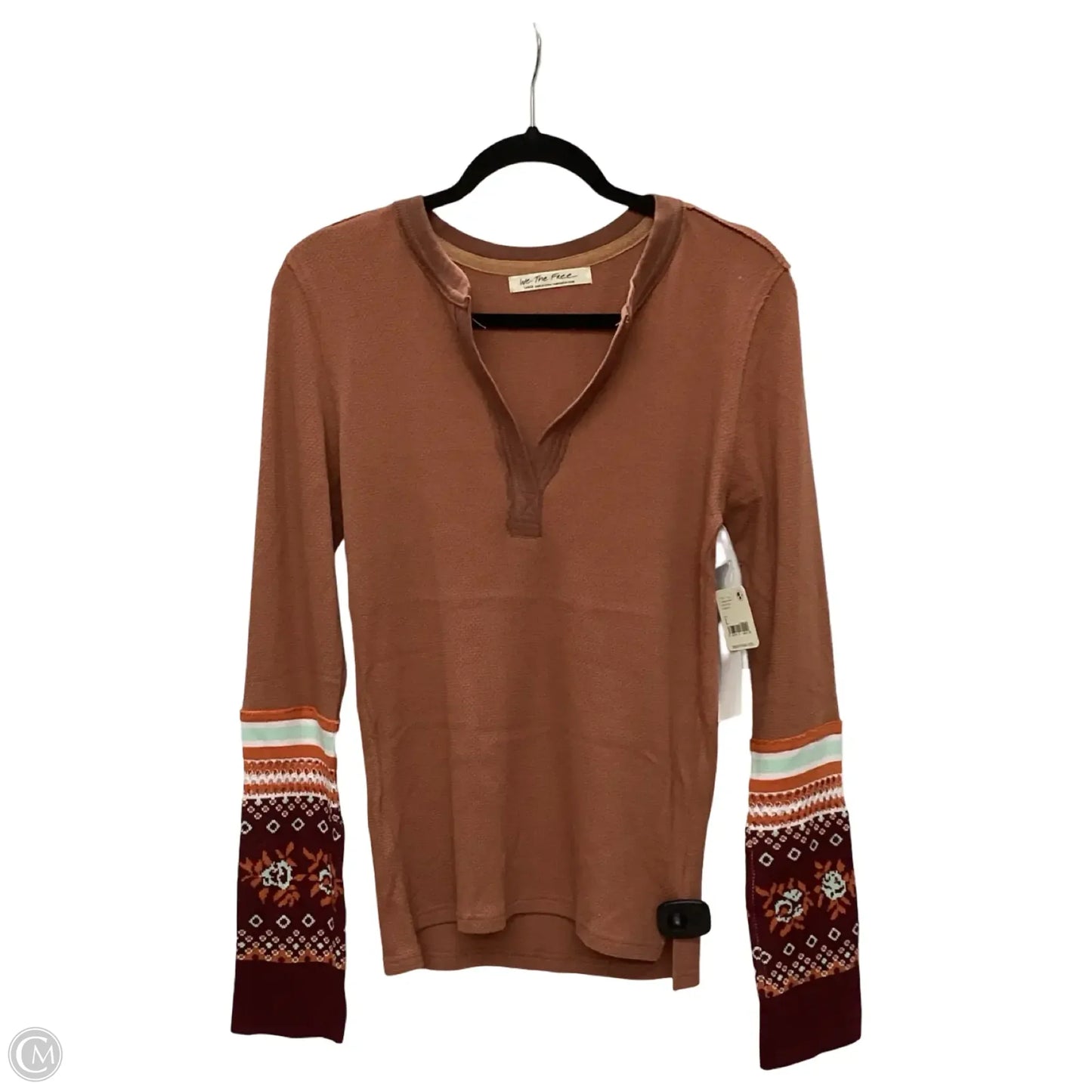 Blouse Long Sleeve By We The Free In Orange, Size: L