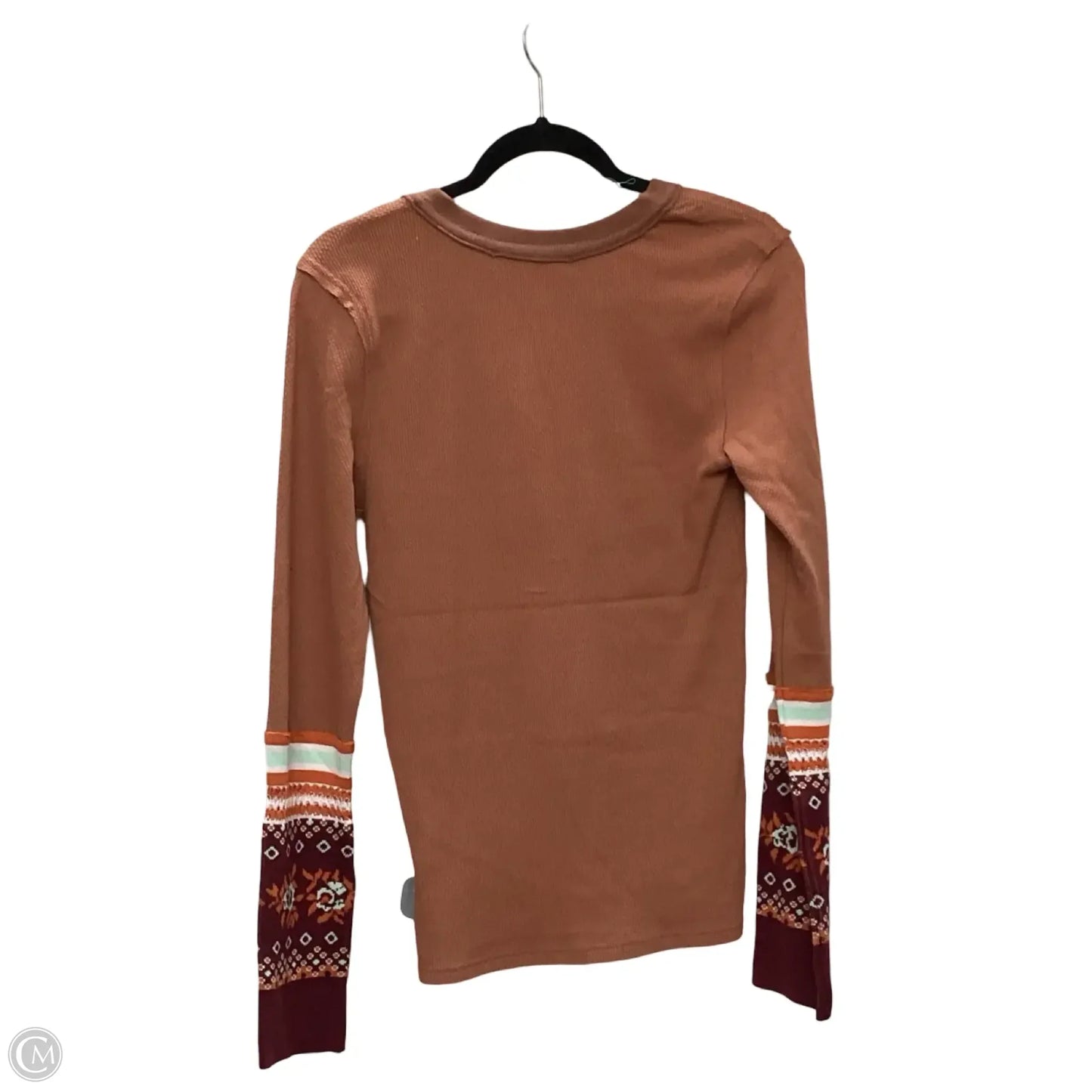 Blouse Long Sleeve By We The Free In Orange, Size: L