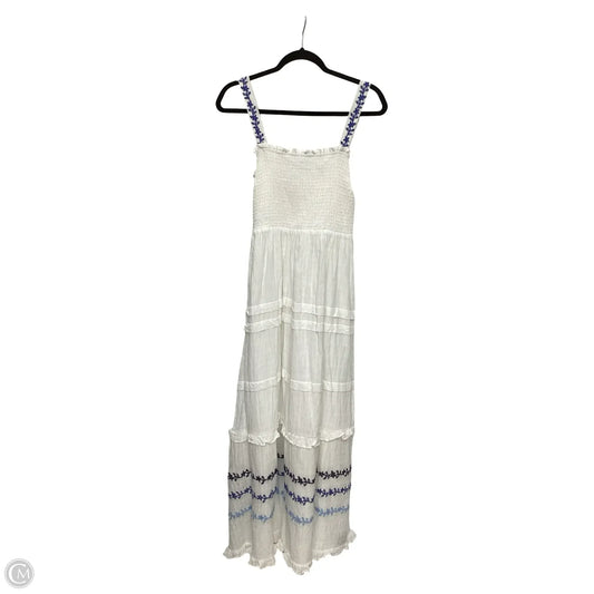 Dress Casual Maxi By Draper James In Blue & White, Size: L