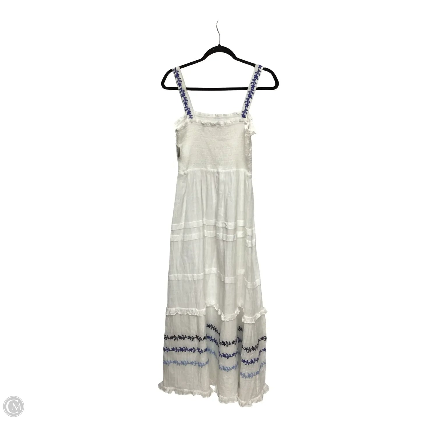 Dress Casual Maxi By Draper James In Blue & White, Size: L