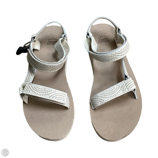 Sandals Flats By Teva In Cream, Size: 9