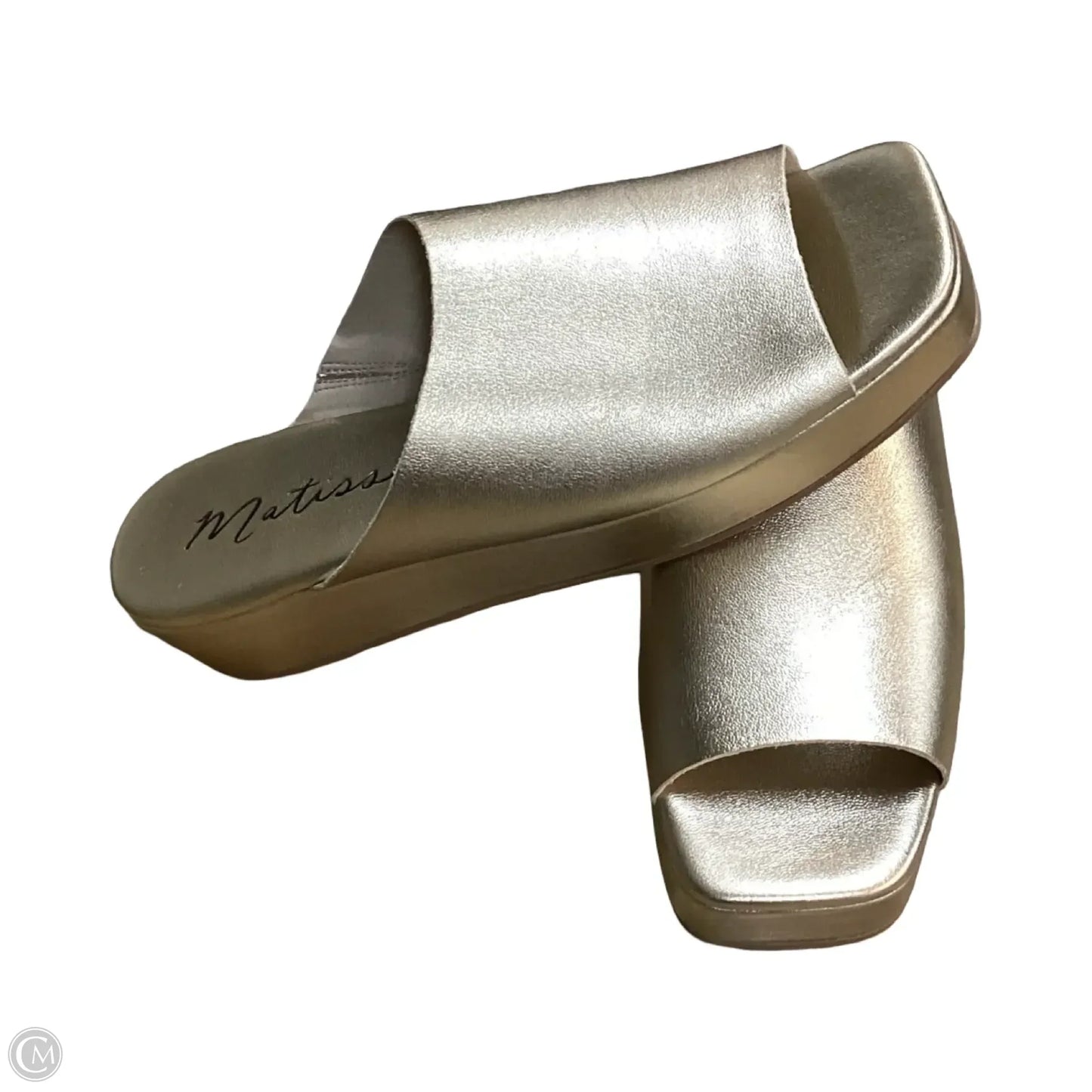 Sandals Heels Wedge By Matisse In Gold, Size: 9