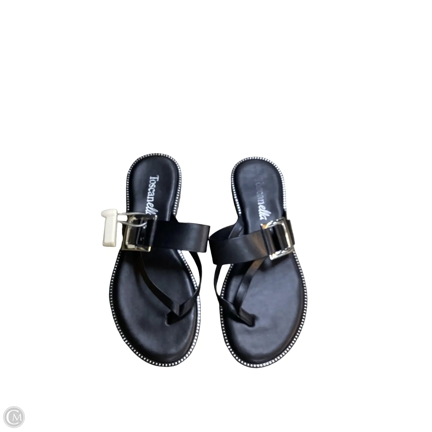 Sandals Flats By Toscanella In Black, Size: 9.5