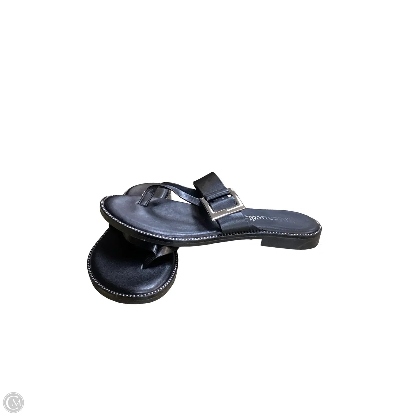 Sandals Flats By Toscanella In Black, Size: 9.5