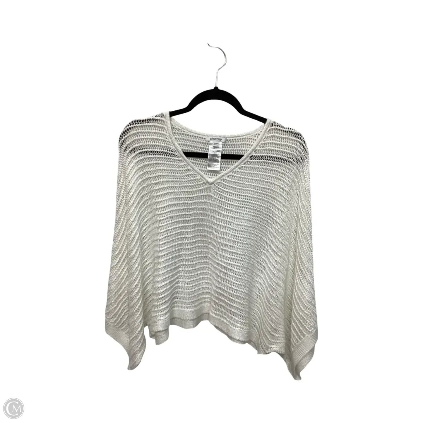 Blouse Short Sleeve By Chicos In White, Size: S