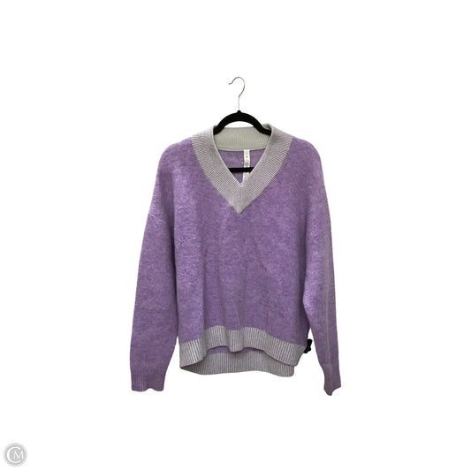 Athletic Sweatshirt Crewneck By Lululemon In Purple, Size: S
