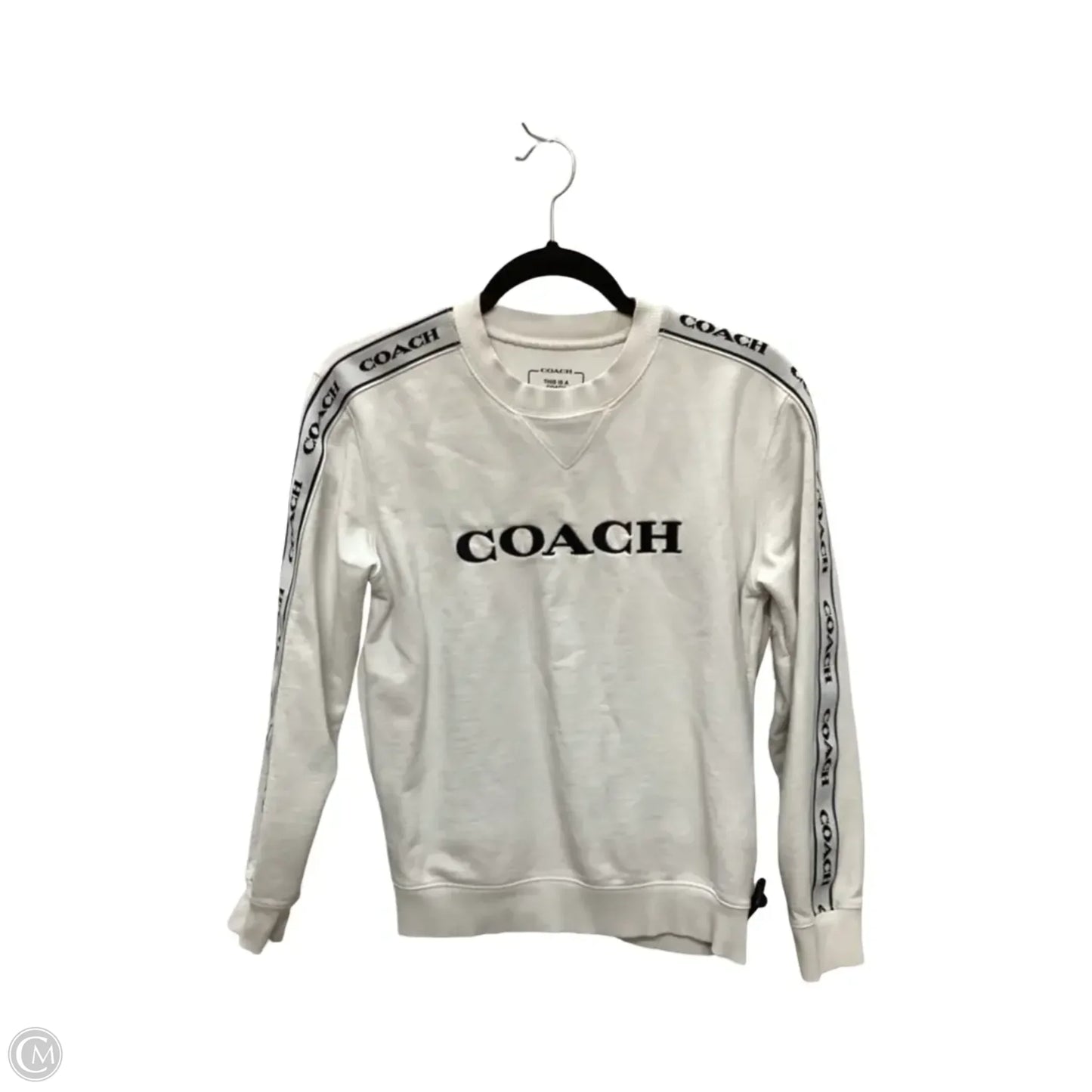 Sweatshirt Designer By Coach In White, Size: Xs