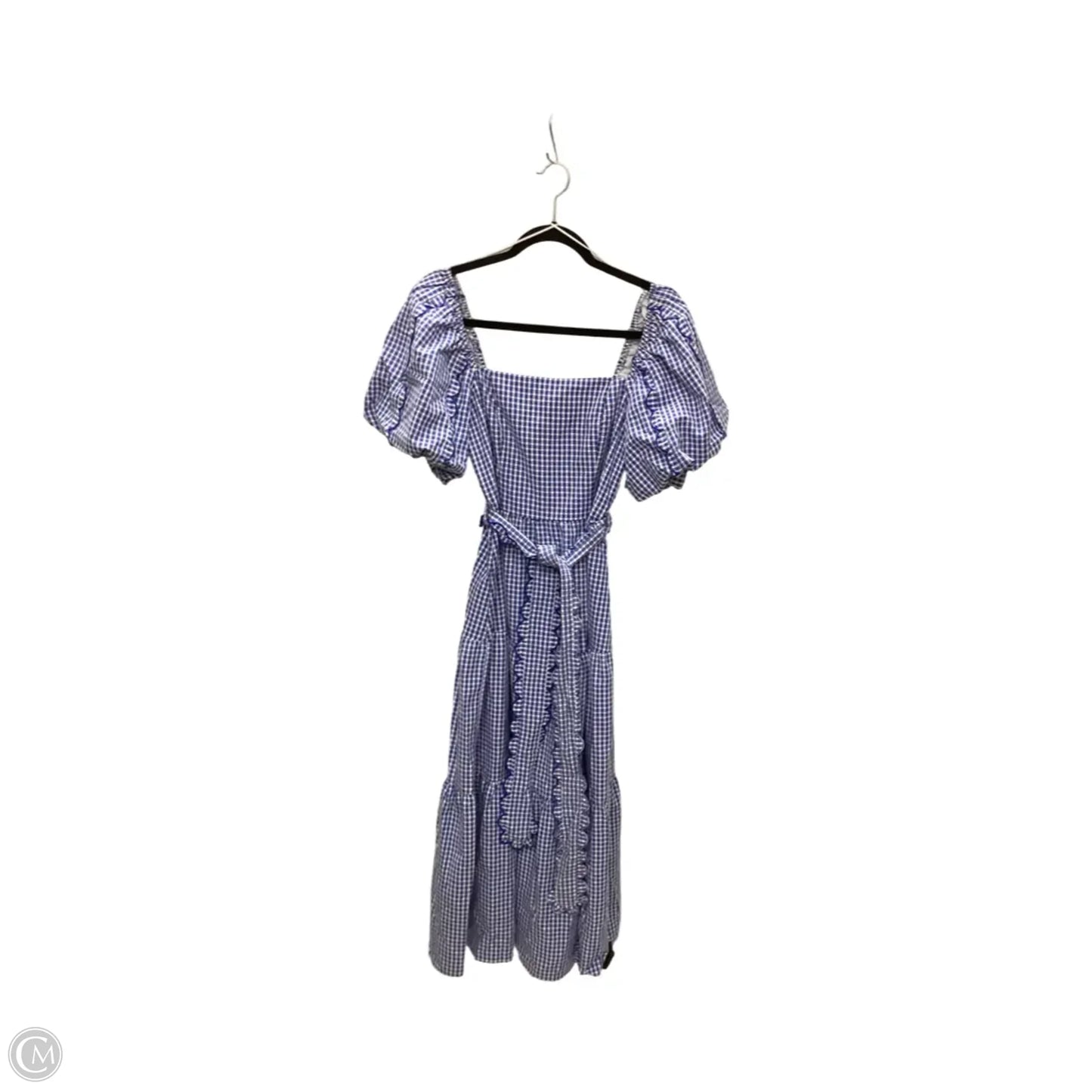 Dress Casual Maxi By Peach Love Cream California In Blue & White, Size: S