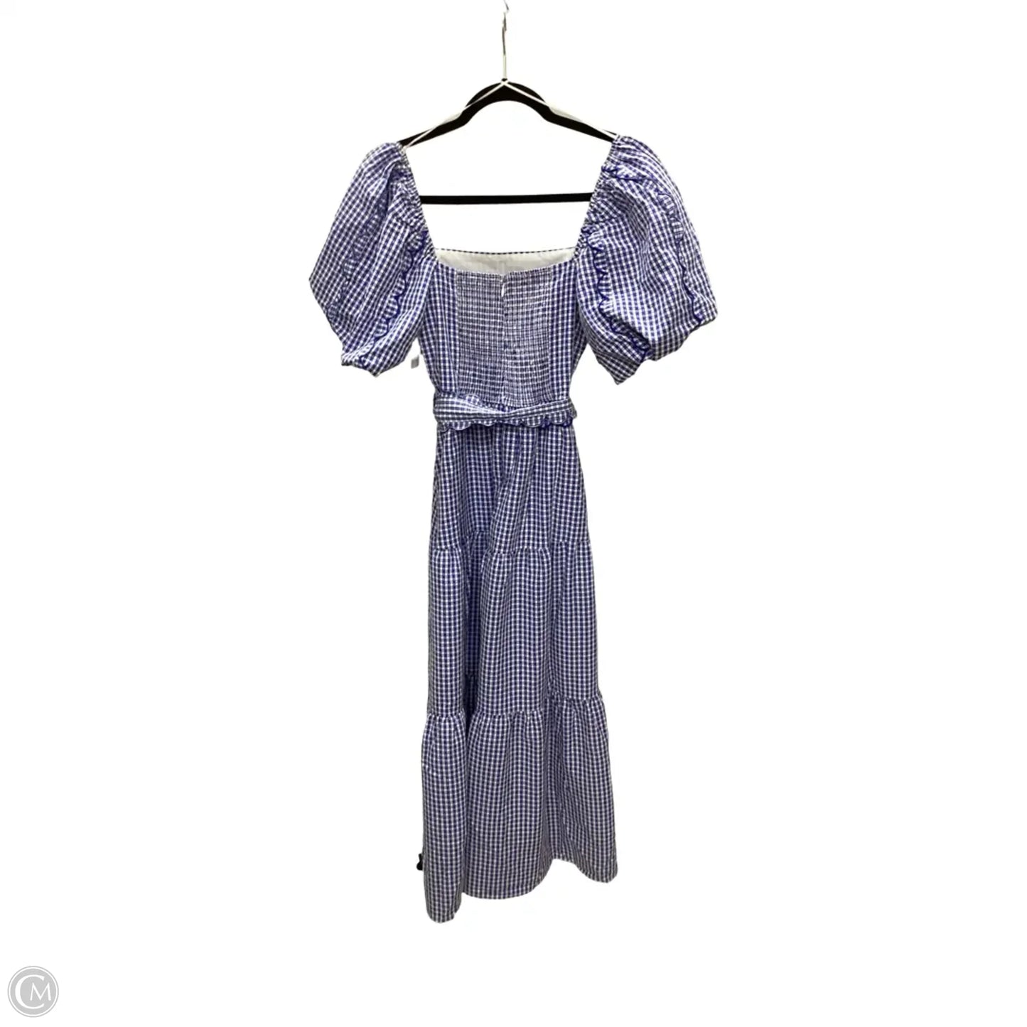 Dress Casual Maxi By Peach Love Cream California In Blue & White, Size: S