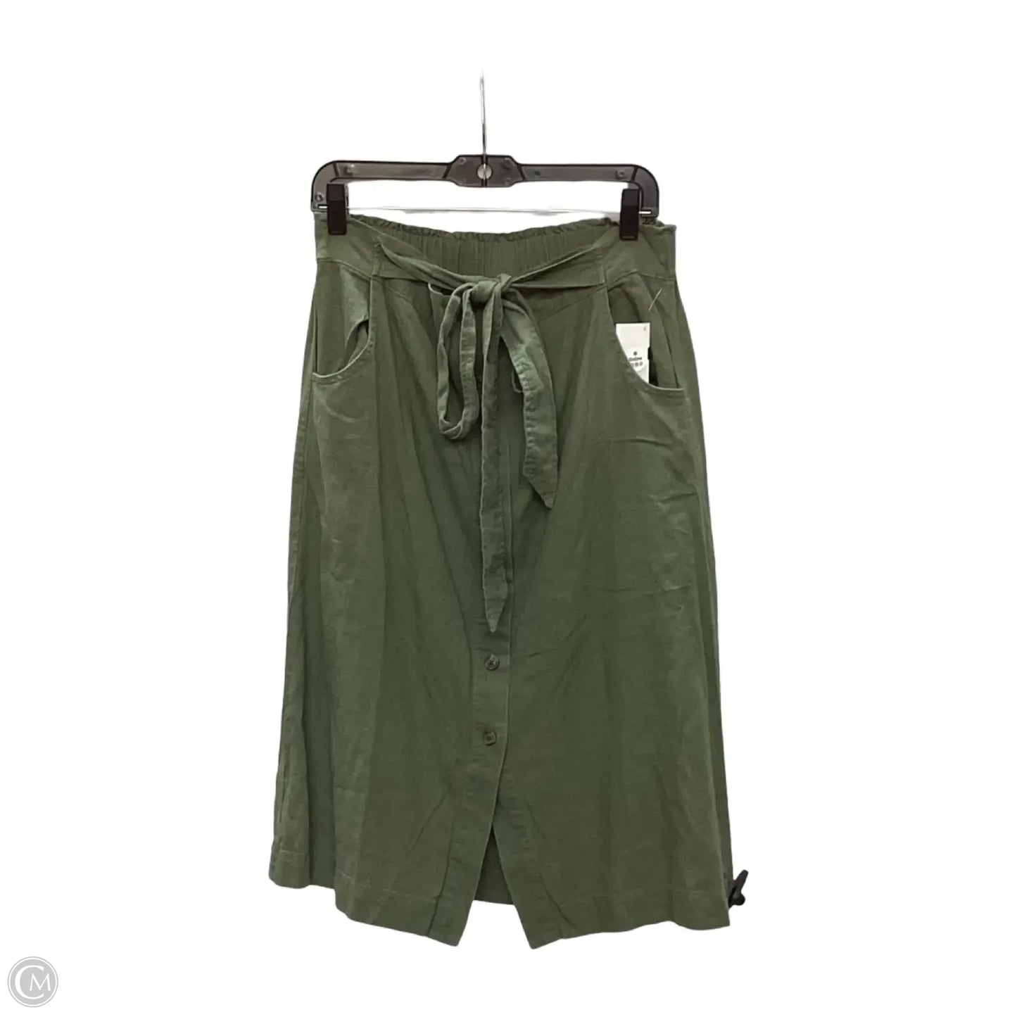 Skirt Midi By Gap In Green, Size: L