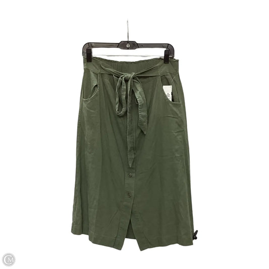 Skirt Midi By Gap In Green, Size: L