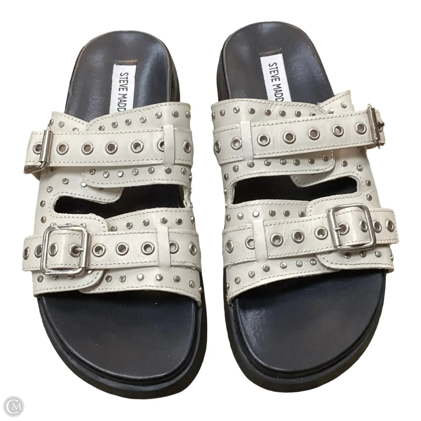 Sandals Flats By Steve Madden In Cream, Size: 8