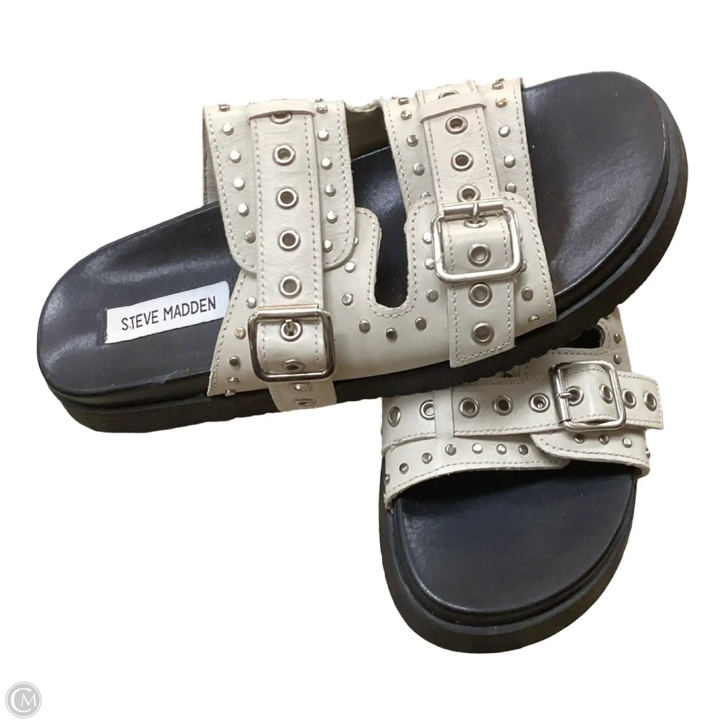 Sandals Flats By Steve Madden In Cream, Size: 8