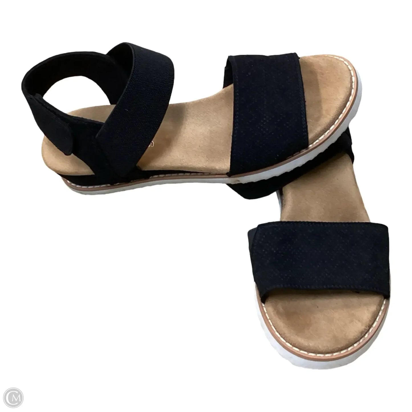 Sandals Heels Wedge By Bobs In Black, Size: 7