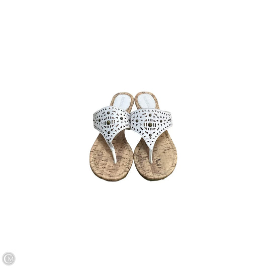 Sandals Flats By Merona In White, Size: 7.5