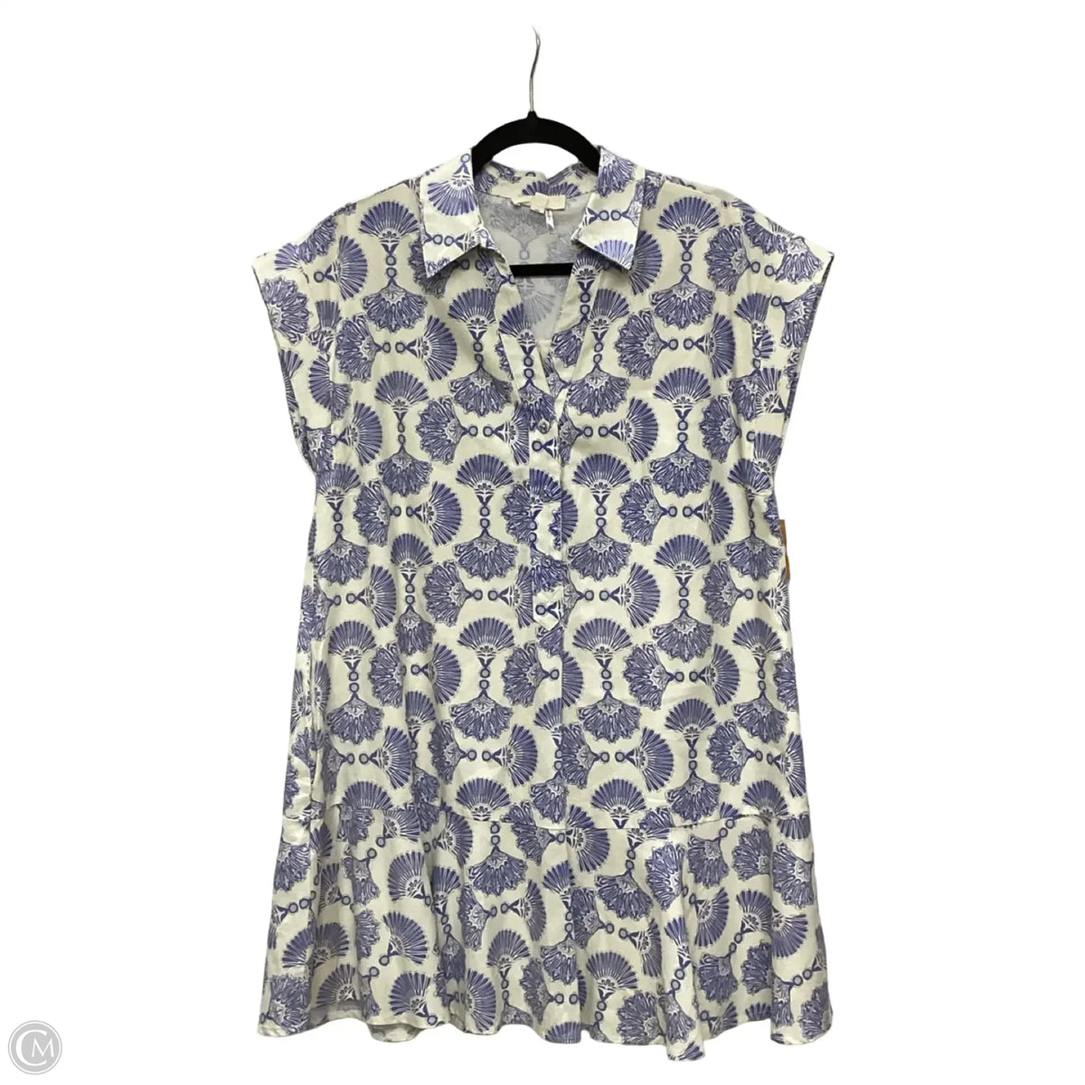 Dress Casual Short By Entro In Blue & White, Size: S