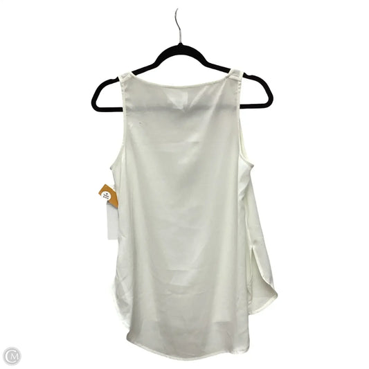 Blouse Sleeveless By Chicos In White, Size: Xs
