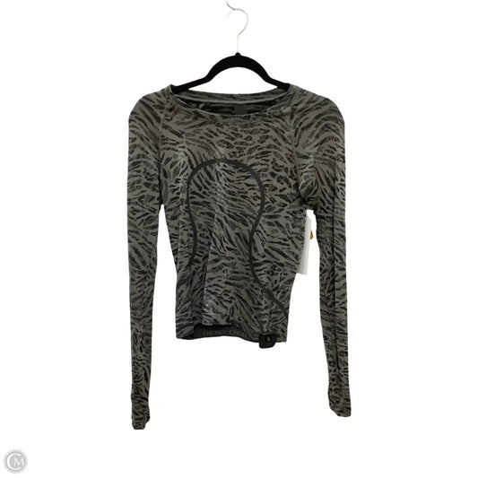 Athletic Top Long Sleeve Crewneck By Lululemon In Grey, Size: 6
