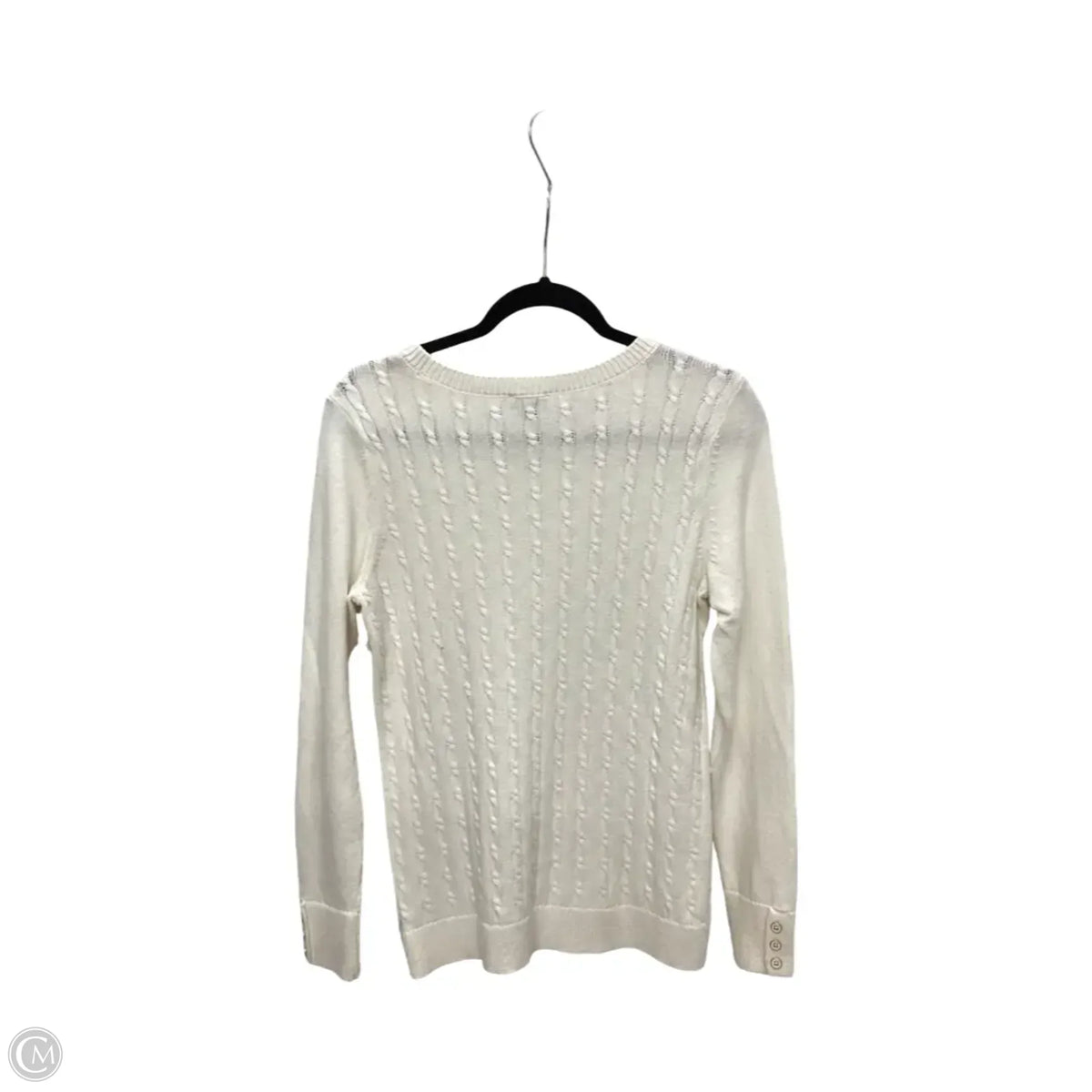 Sweater By Talbots In Cream, Size: M