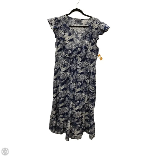 Dress Casual Maxi By Vineyard Vines In Navy, Size: Xl