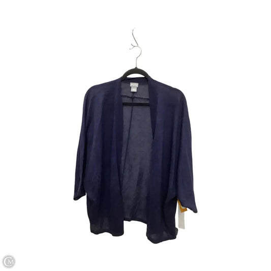 Cardigan By Chicos In Navy, Size: Xl
