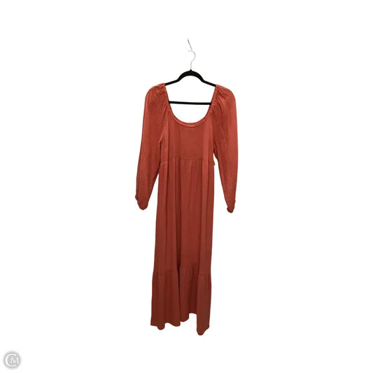 Dress Casual Maxi By Universal Thread In Orange, Size: M