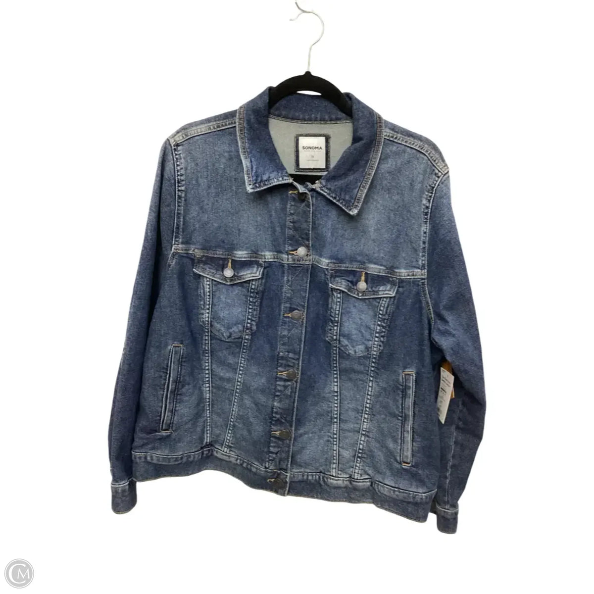 Jacket Denim By Sonoma In Blue Denim, Size: 1x