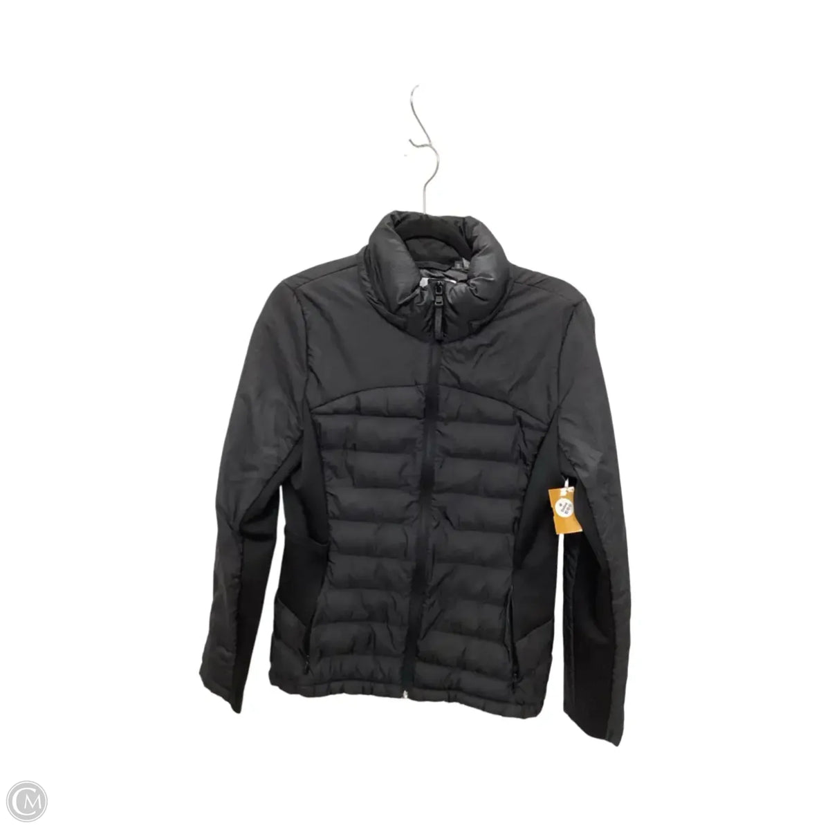 Jacket Puffer & Quilted By Calvin Klein In Black, Size: M