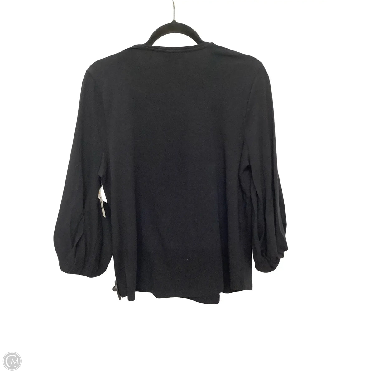 Blouse Long Sleeve By Chicos In Black, Size: L