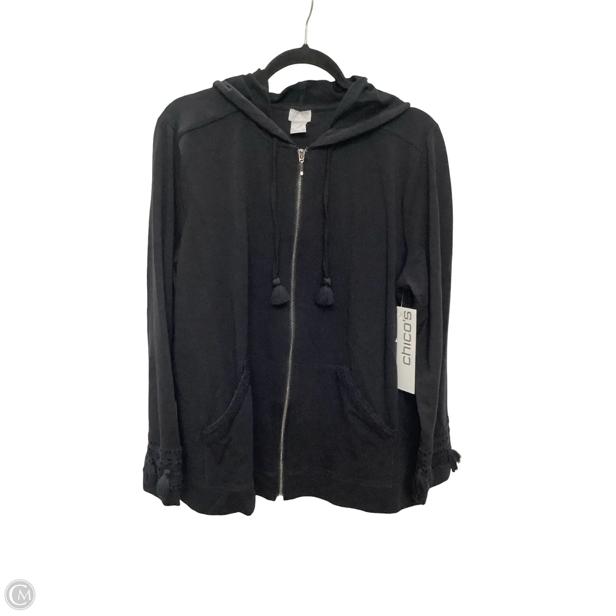 Jacket Other By Chicos In Black, Size: Xl
