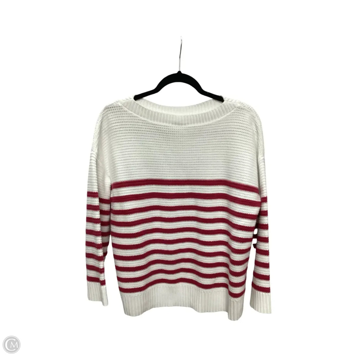 Sweater By Loft In Striped Pattern, Size: L
