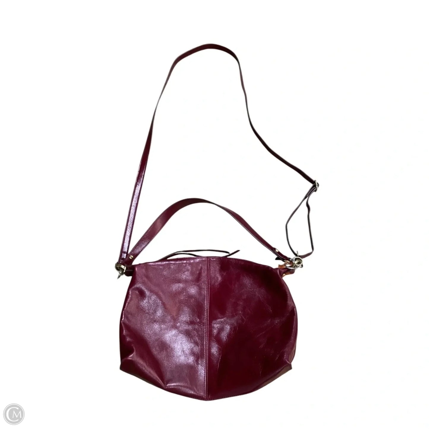 Handbag Leather By Hobo Intl, Size: Medium